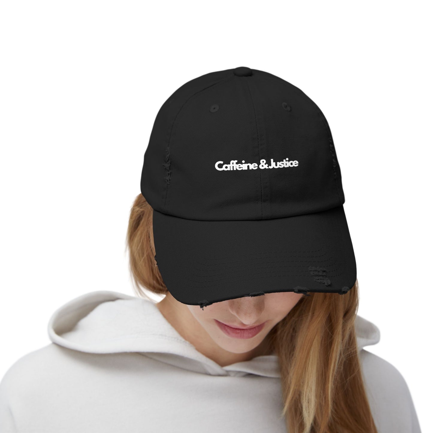 Distressed Cap - Caffeine & Justice