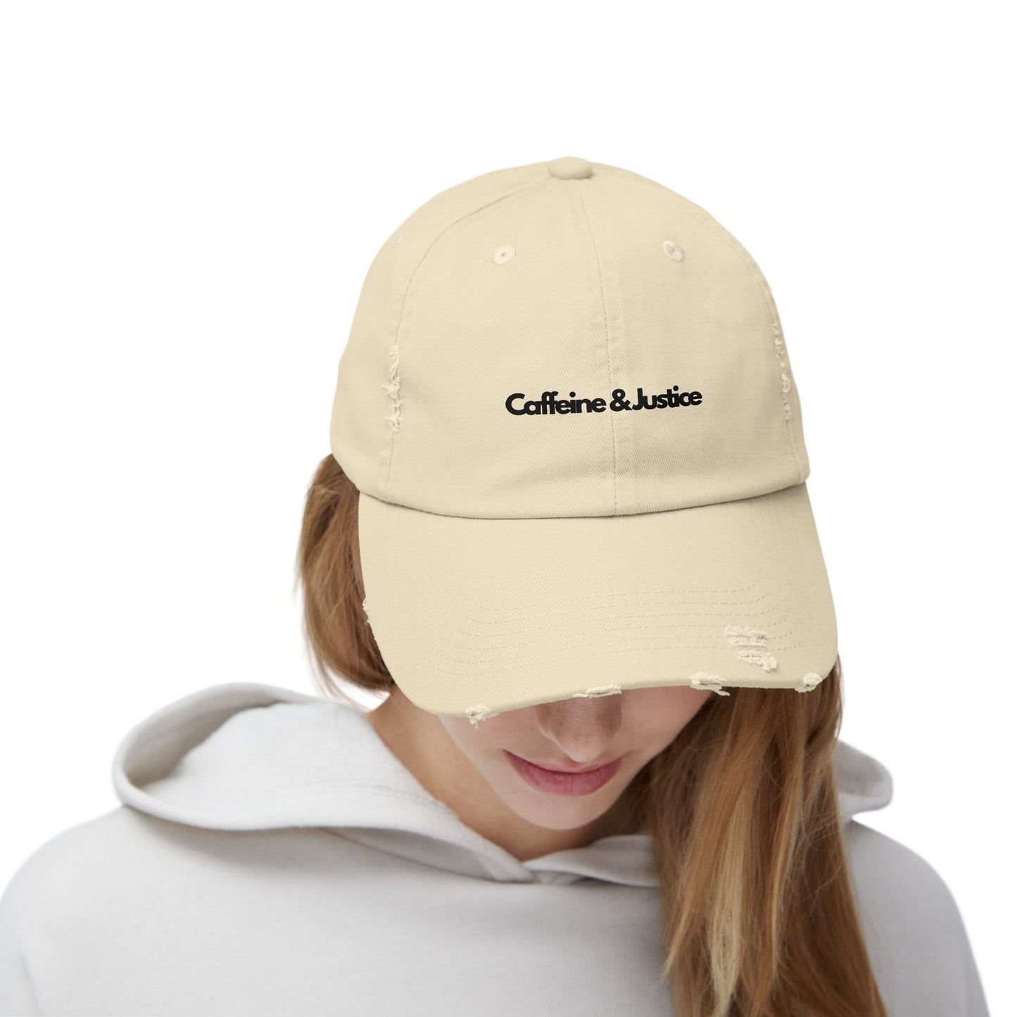 Distressed Cap - Caffeine & Justice