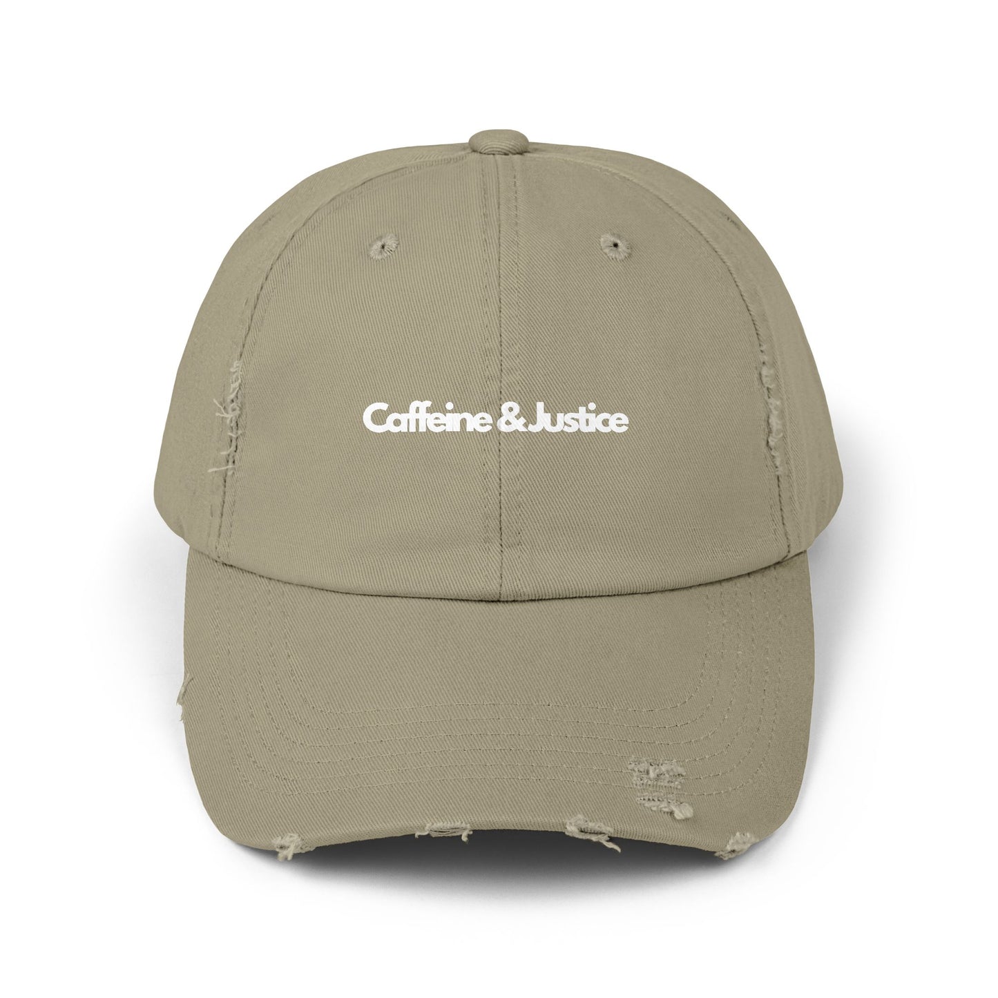 Distressed Cap - Caffeine & Justice
