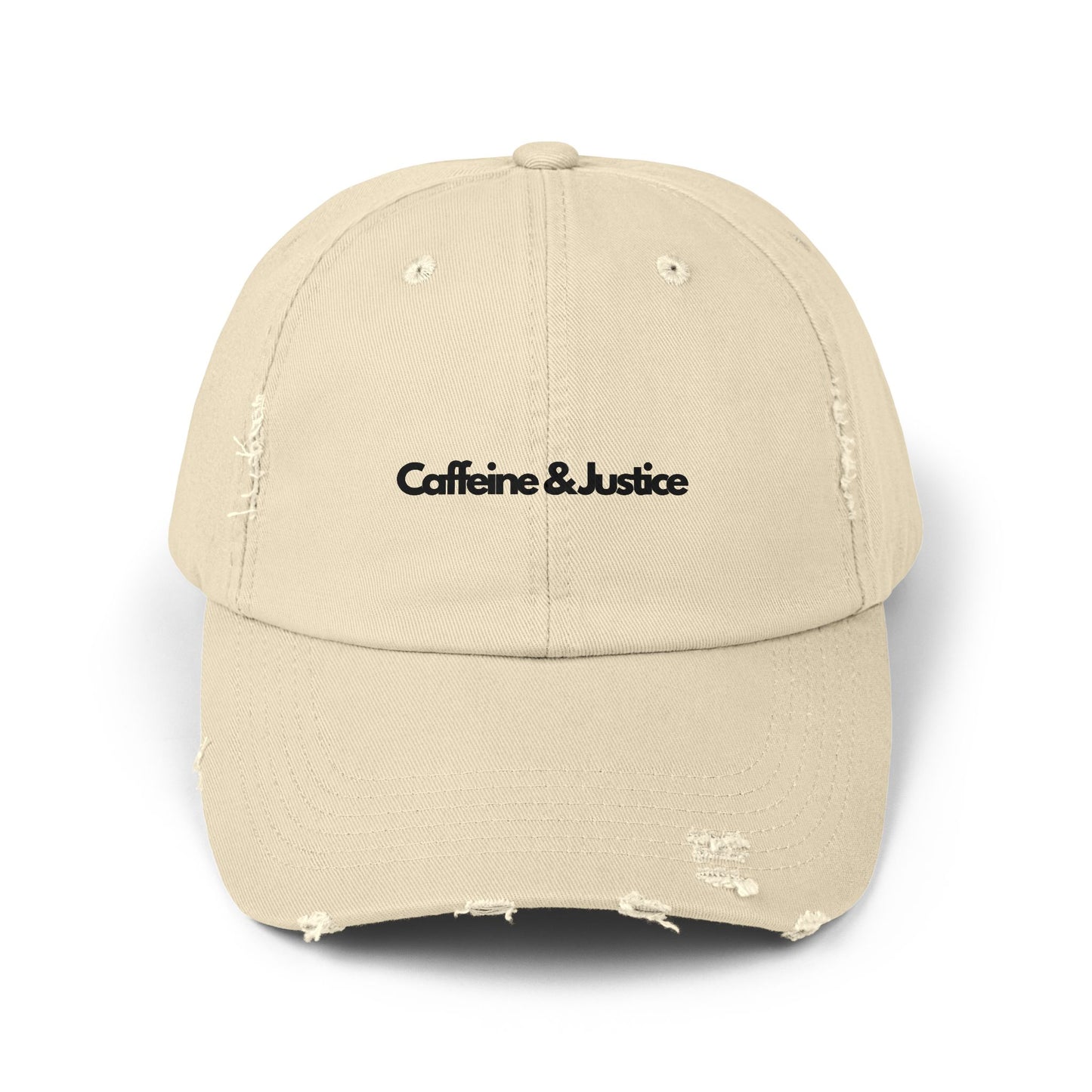 Distressed Cap - Caffeine & Justice