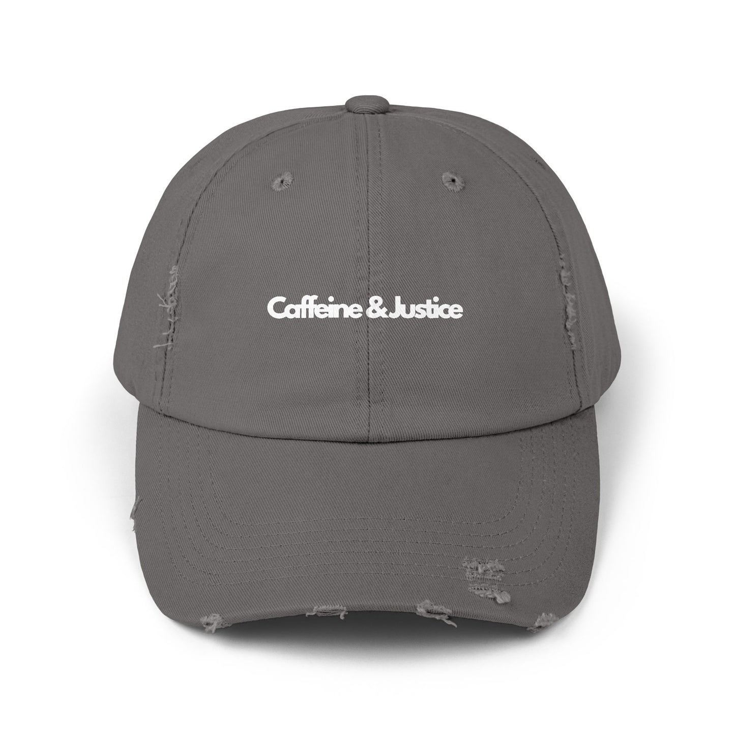 Distressed Cap - Caffeine & Justice