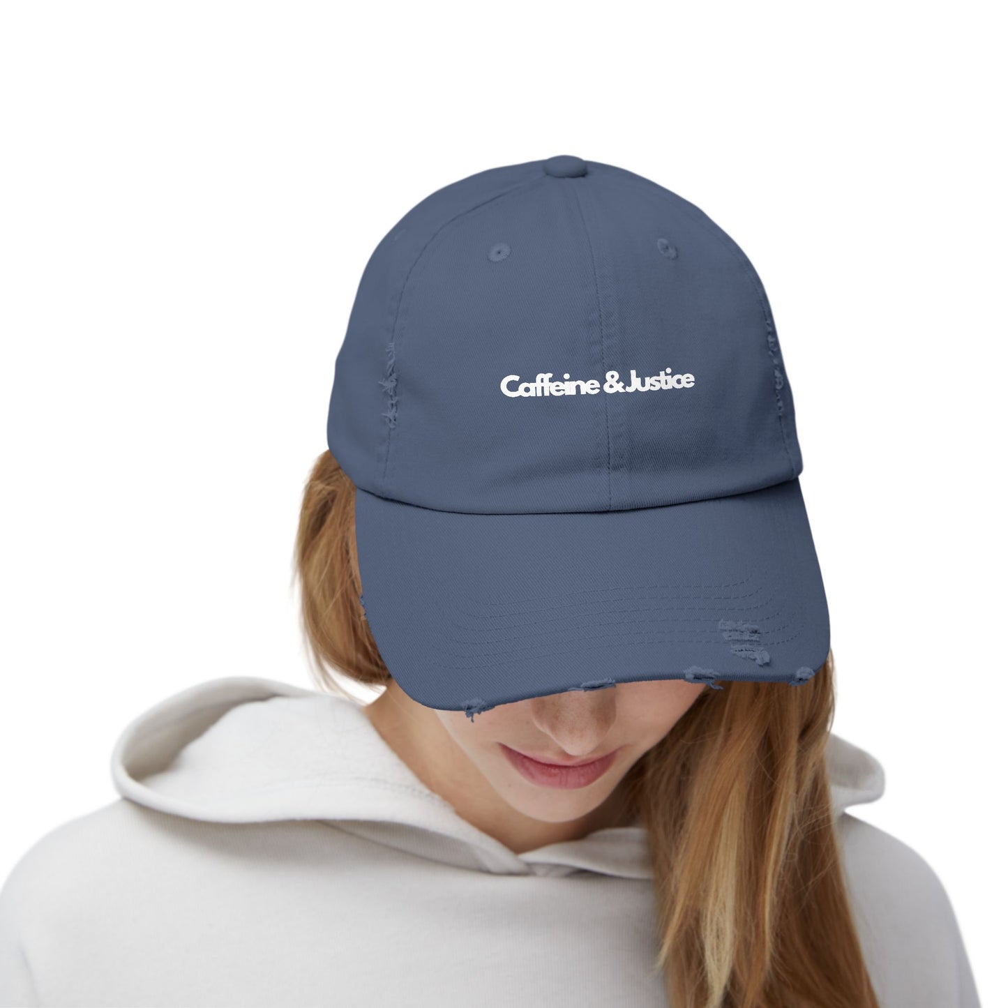 Distressed Cap - Caffeine & Justice