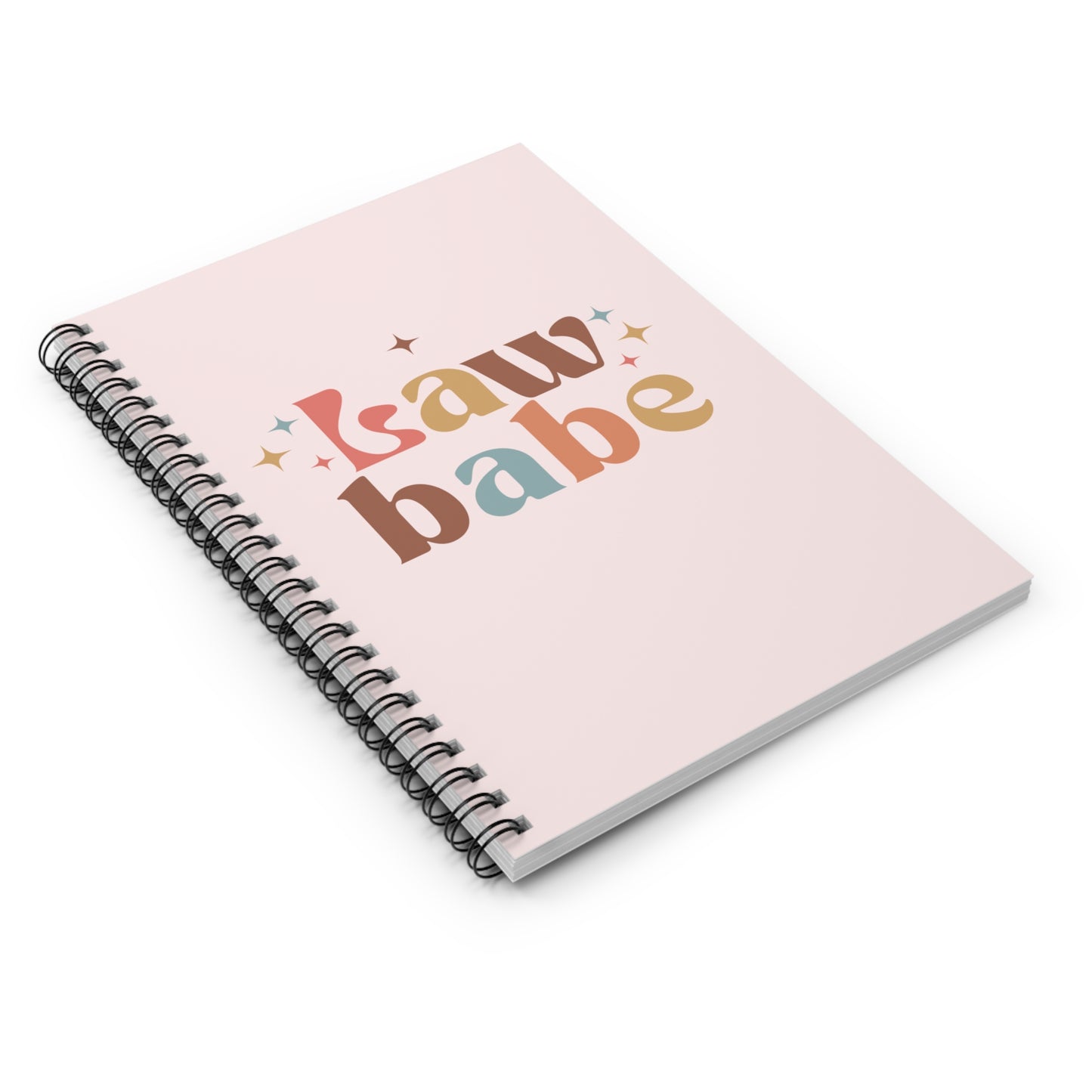 Cute 'Law Babe' Ruled Spiral Notebook for Law Students