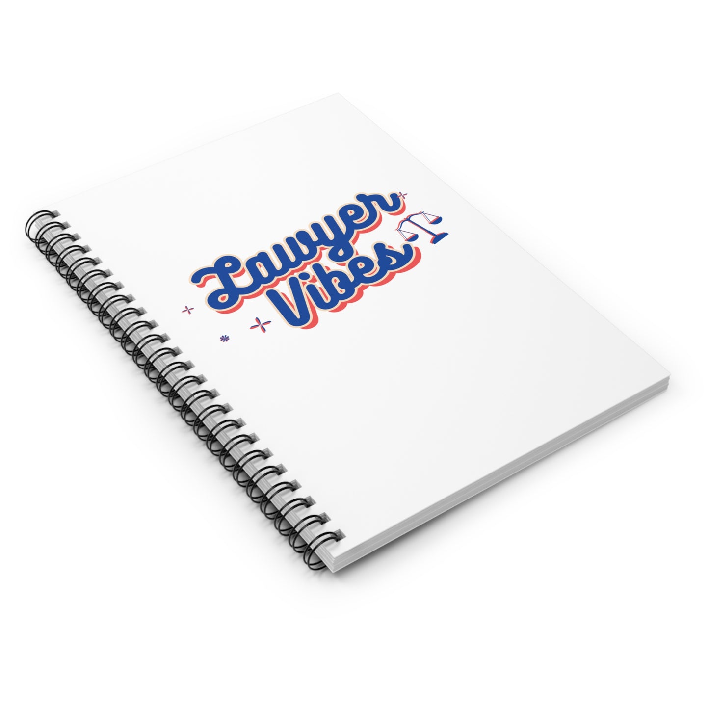 Lawyer Vibes Spiral Notebook