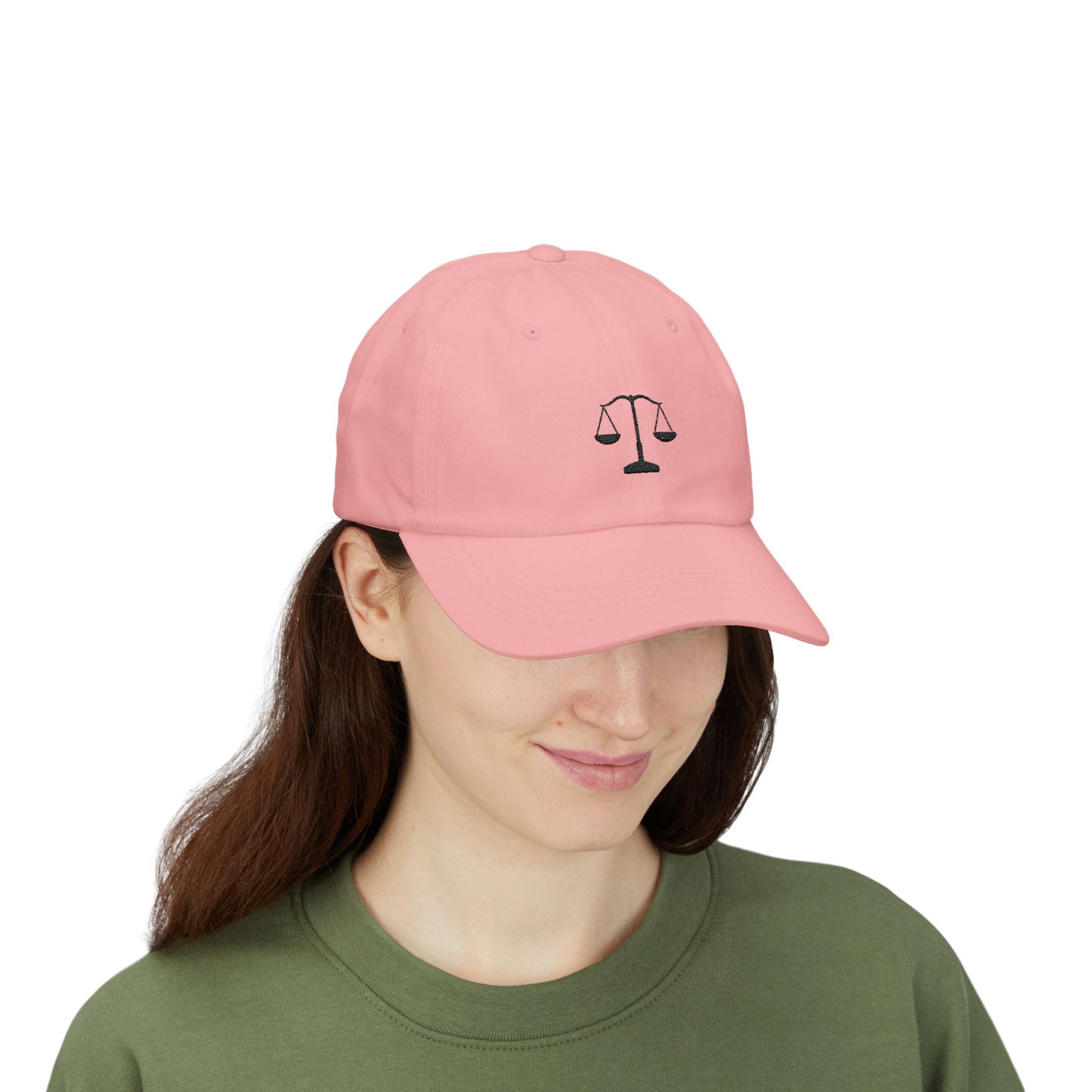 Classic Dad Cap with Scales of Justice Design