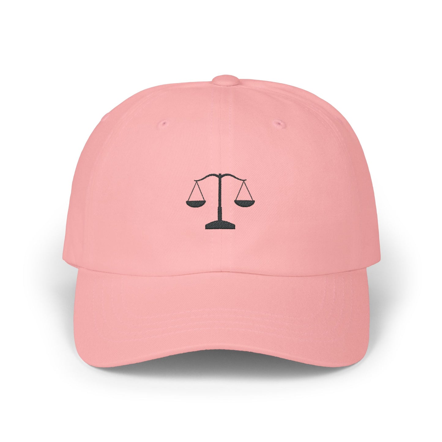 Classic Dad Cap with Scales of Justice Design