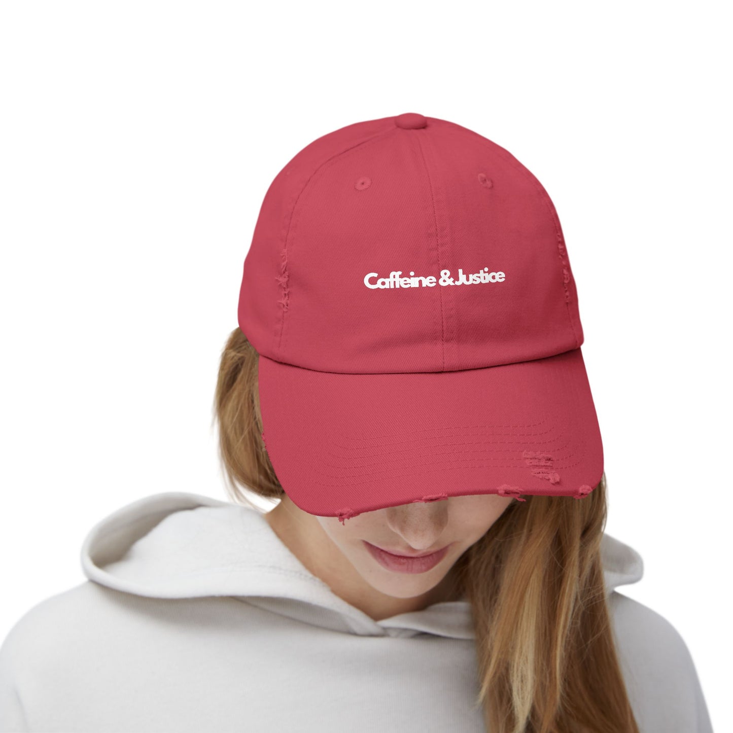 Distressed Cap - Caffeine & Justice