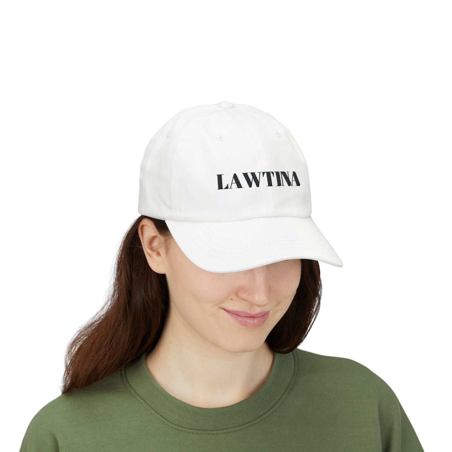 LAWTINA Embroidered White Hat