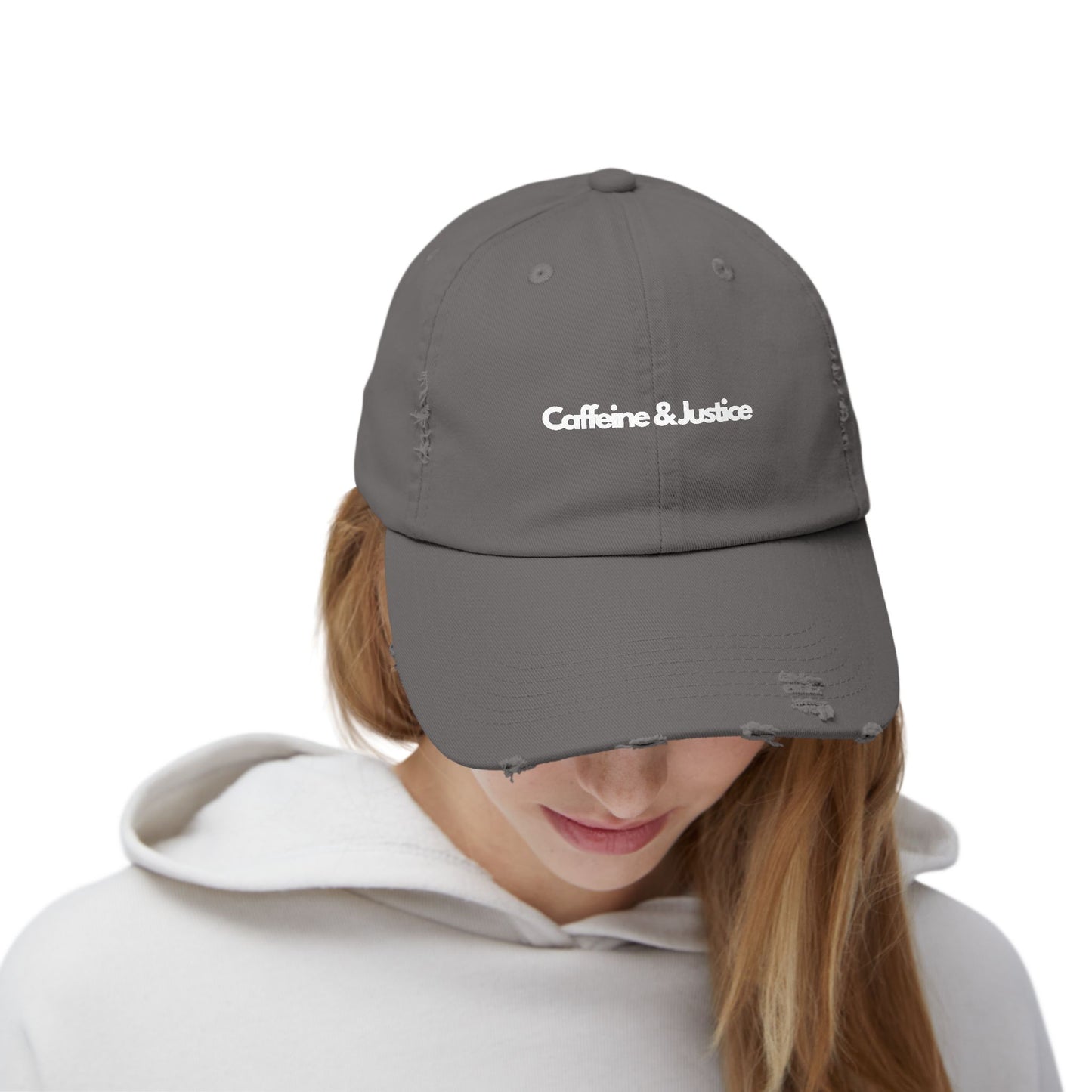 Distressed Cap - Caffeine & Justice