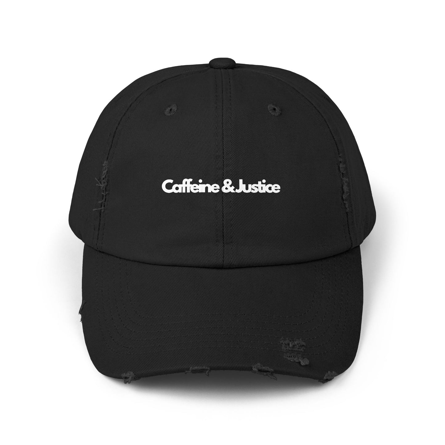 Distressed Cap - Caffeine & Justice