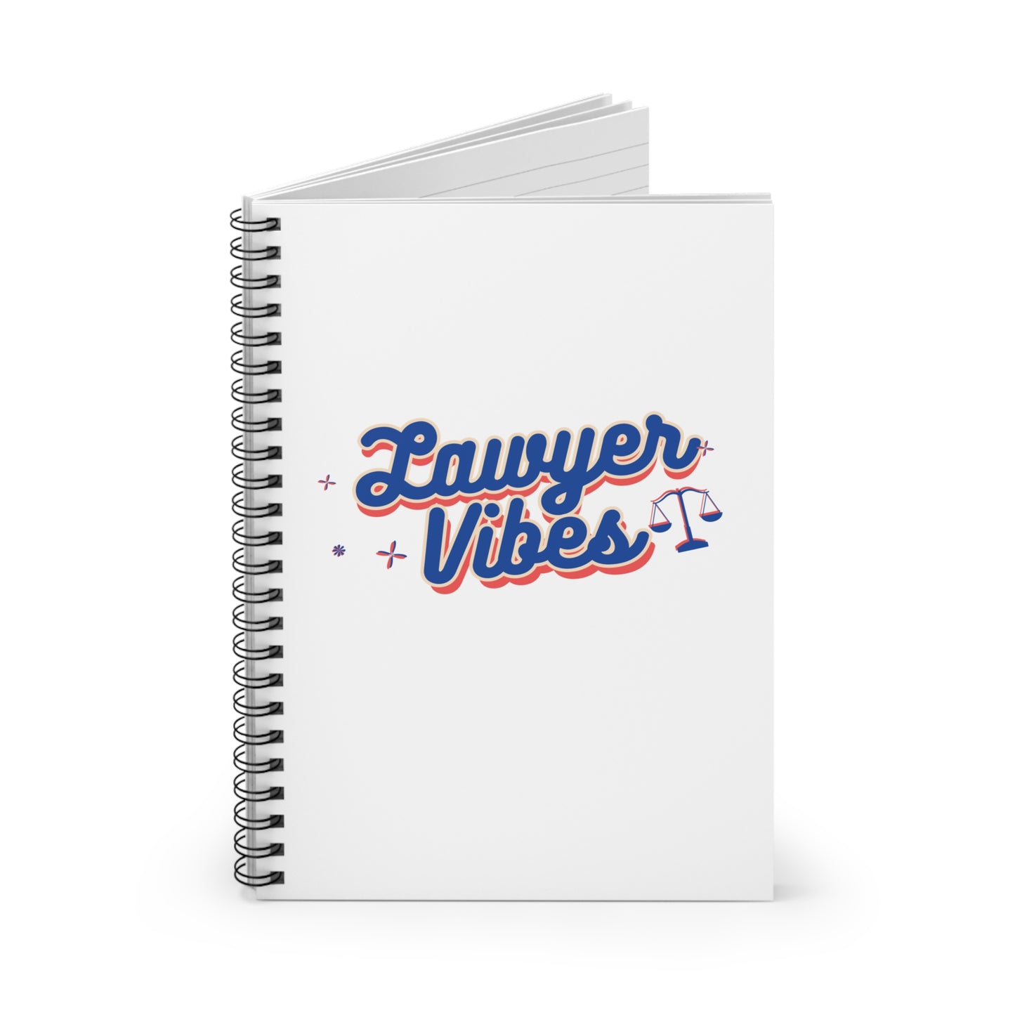 Lawyer Vibes Spiral Notebook