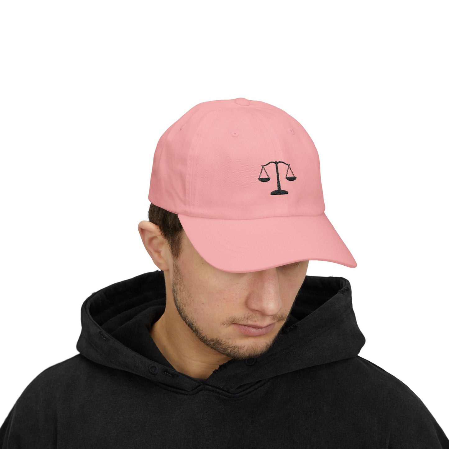 Classic Dad Cap with Scales of Justice Design