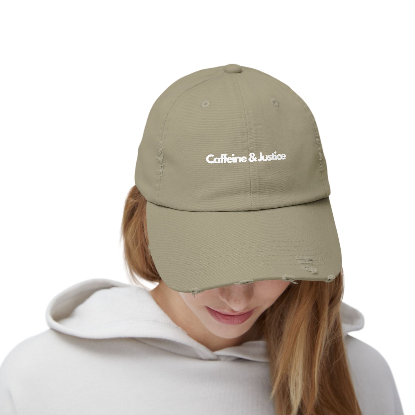 Distressed Cap - Caffeine & Justice