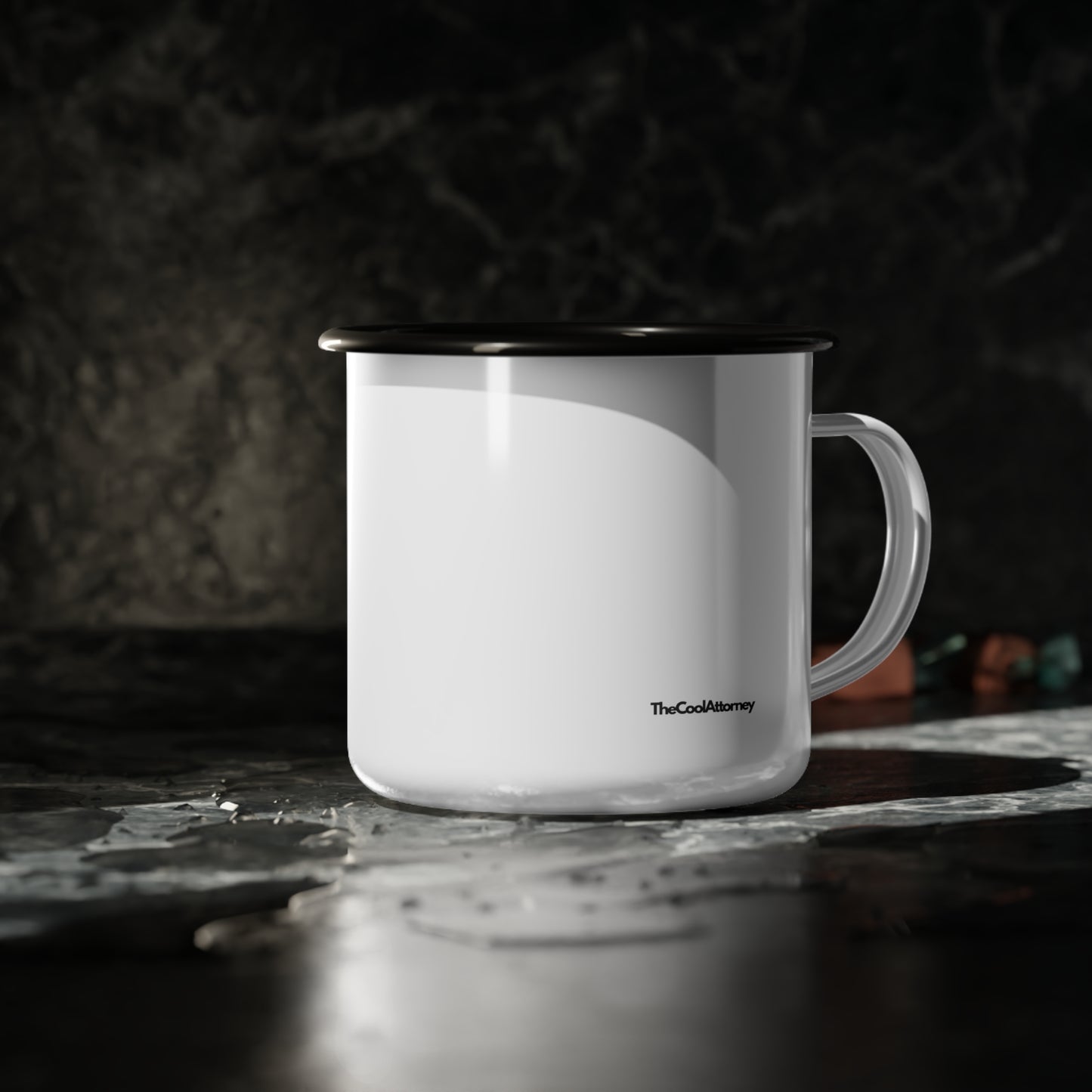 Caffeine & Justice - Enamel Camp Cup
